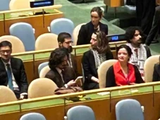 Imagem - De lenço palestino, delegação do Brasil deixa plenário durante discurso de Netanyahu na ONU