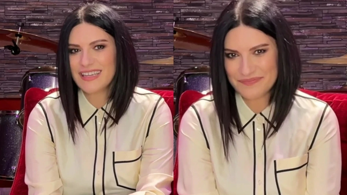 A cantora italiana Laura Pausini por Reprodução/Redes Sociais 