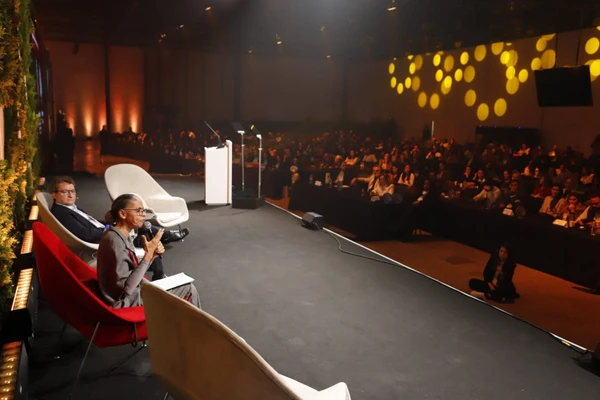 A ministra do Meio Ambiente e Mudança Climática, Marina Silva, participou do 27º Fnesp por Juliana Freitas e Luiz Kagiyama/Semesp