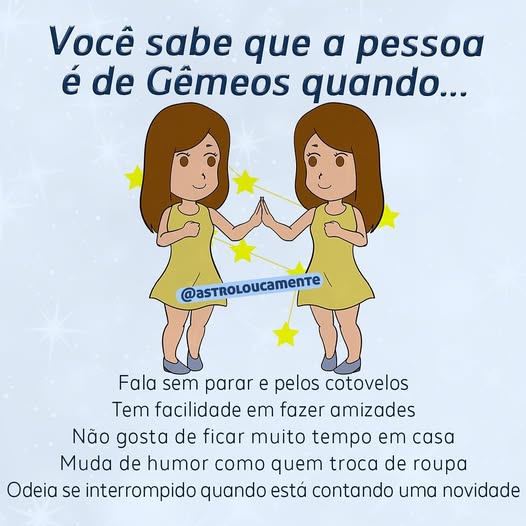Características do signo de Gêmeos por Reprodução