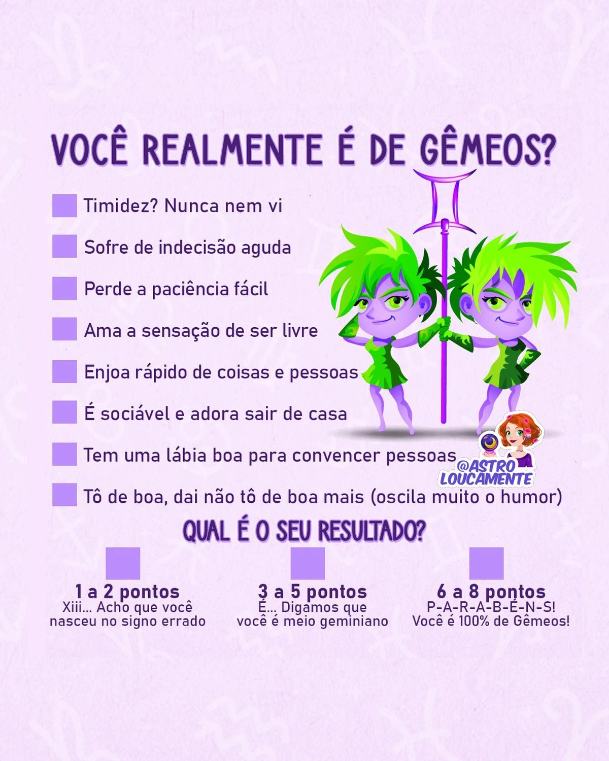 Características do signo de Gêmeos por Reprodução