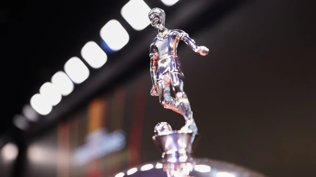 Detalhe da taça da Libertadores