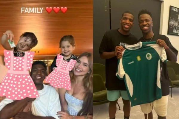 Foto publicada por irmão de Vini Jr por Reprodução | Redes Sociais