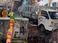 Imagem - Caminhão derruba muro icônico do Pelourinho usado em 'Ó Paí, Ó'