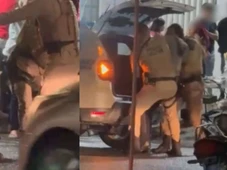 Imagem - Homem é detido por agredir policiais e ameaçar supervisor em Feira de Santana