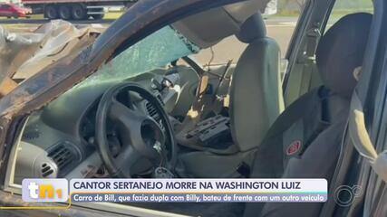 Américo D'tulio Oliveira de Carvalho, conhecido como Bill, estava sozinho no carro e morreu no local por Reprodução/André Modesto/TV TEM