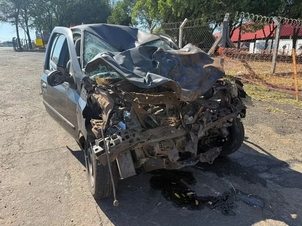 Carro da mulher foi atingido pelo cantor sertanejo em Rio Preto (SP) por Reprodução/Redes Sociais 