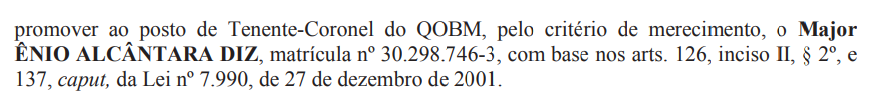 Foi promovido por merecimento em 2021 por Reprodução