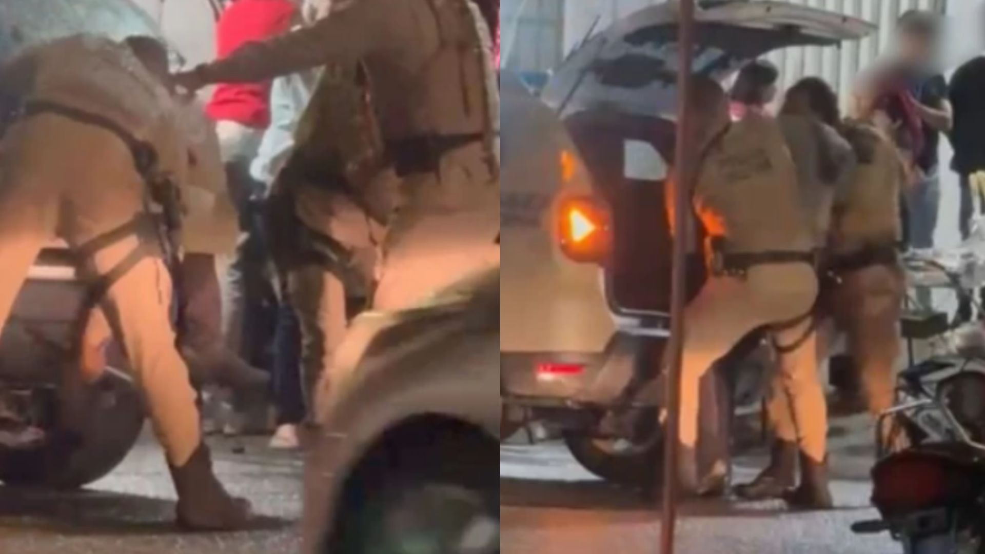Homem agrediu policiais militares durante a abordagem por Reprodução