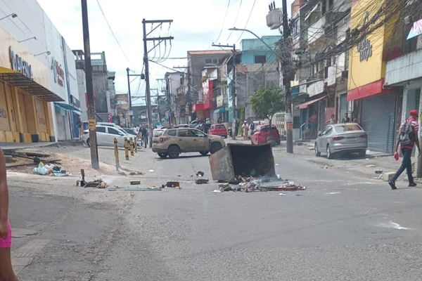 Moradores prostestaram por Reprodução/Redes sociais