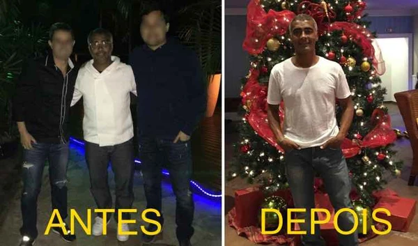 Romário perdeu quase 20kg ao todo, após bariátrica por Reprodução