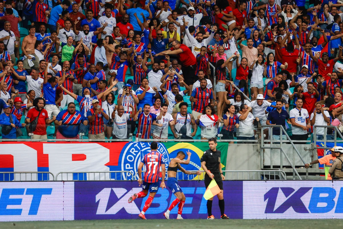 Ademir foi o autor do gol tricolor no triunfo sobre o Palmeiras por Rafael Rodrigues/EC Bahia