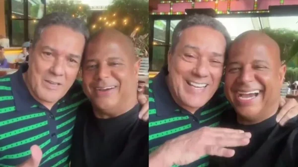 Luxemburgo e Marcelinho Carioca