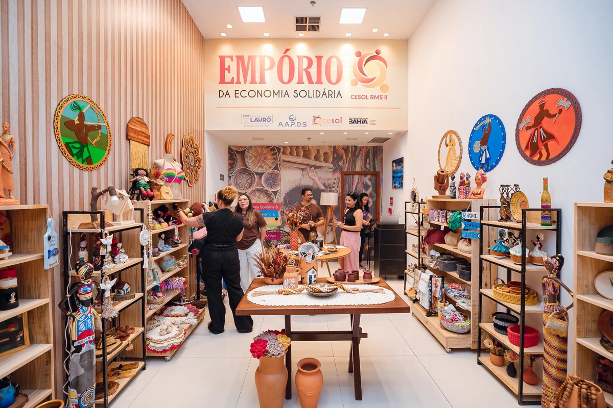 O novo  espaço de comercialização em Lauro de Freitas  reunirá pelo menos 50 empreendimentos da economia solidária