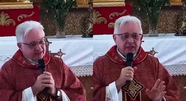 Padre Acúrcio critica presença de cães na igreja durante missa  por Reprodução/Redes Sociais 