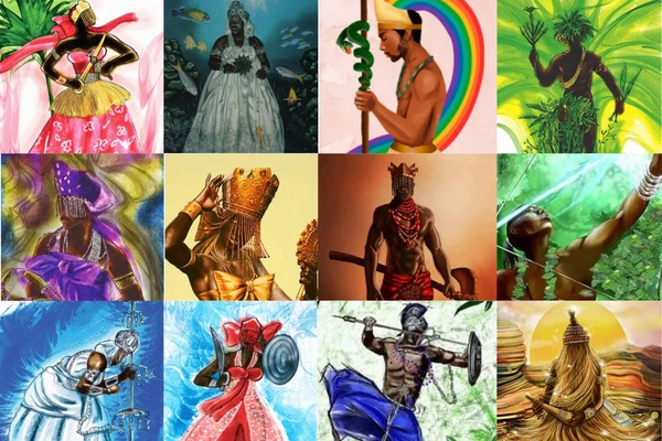 Representação dos 12 orixás principais