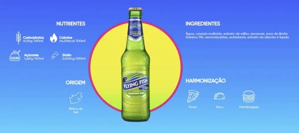 Importada da África do Sul, a cerveja " para quem não gosta de cerveja", Flying Fish será lançada no Brasil pela Ambev por Divulgação