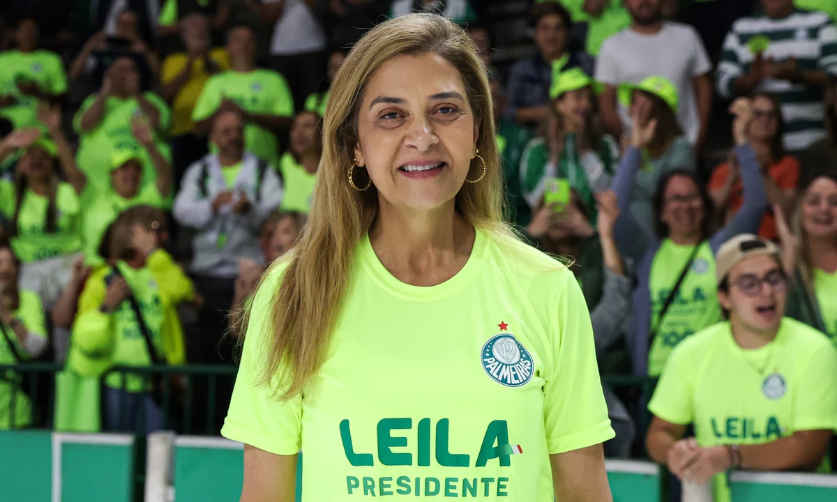 Leila Pereira por FABIO MENOTTI/PALMEIRAS