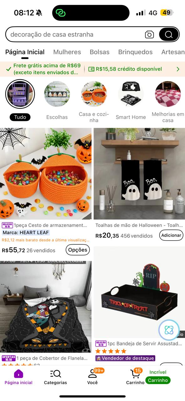 A Temu é um marketplace e conta com muitos vendedores, por isso, é importante conferir as avaliações e a descrição de cada anúncio por Reprodução