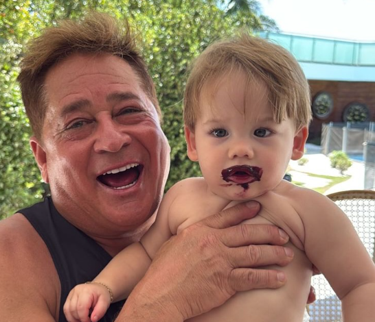 Leonardo e neto José Leonardo por Reprodução
