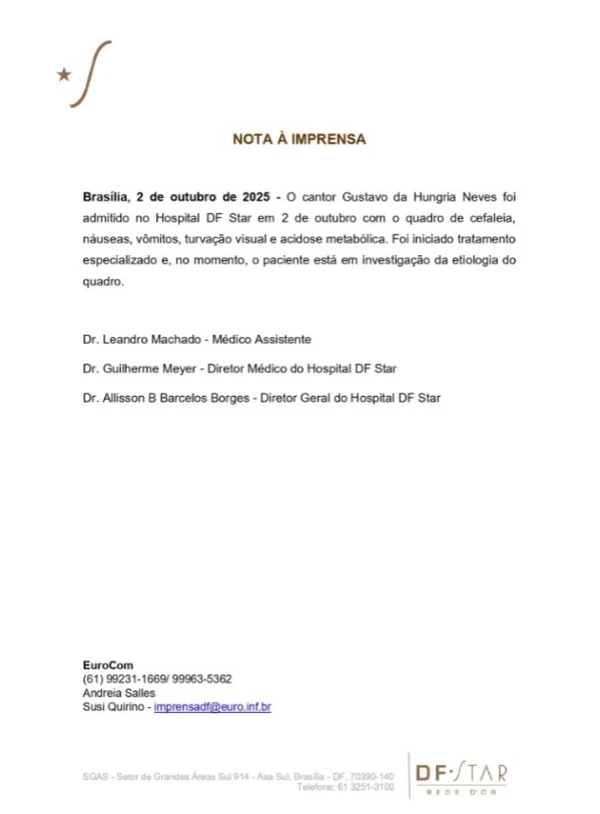 Nota sobre caso do rapper Hungria por Reprodução
