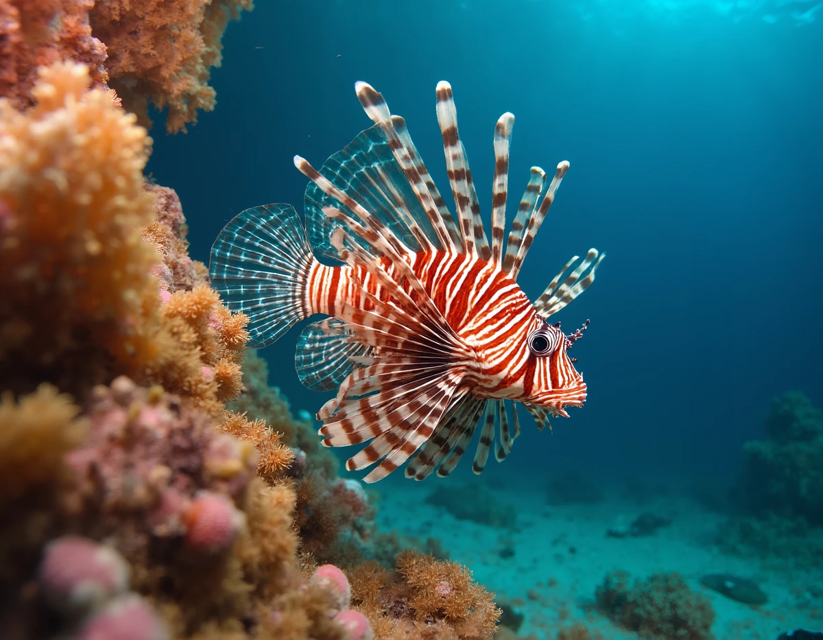 Peixe-leão por Shutterstock