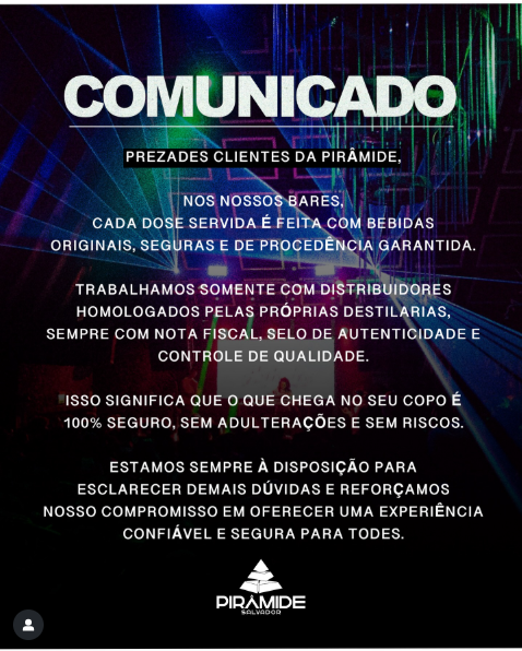 Nota de esclarecimento por Reprodução/Redes sociais
