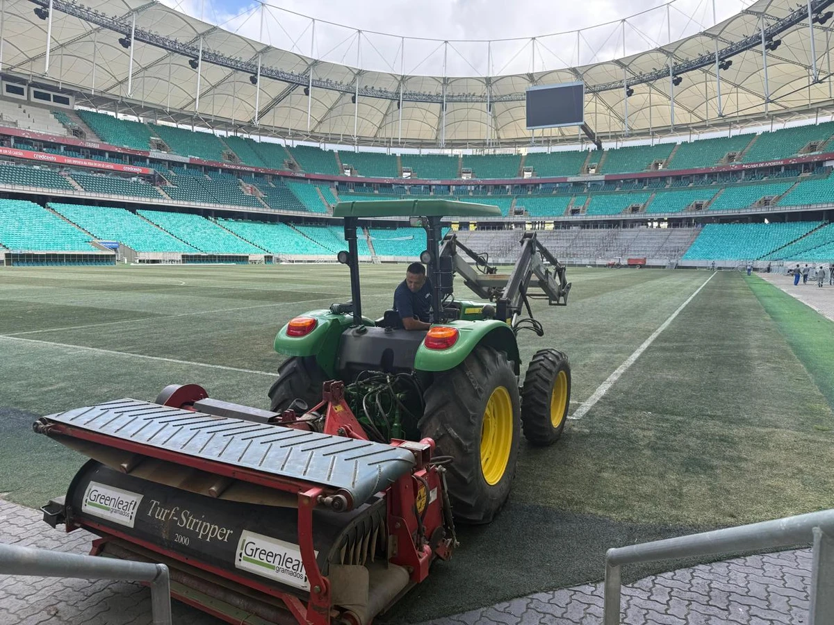 Alvo de críticas, gramado da Fonte Nova será trocado