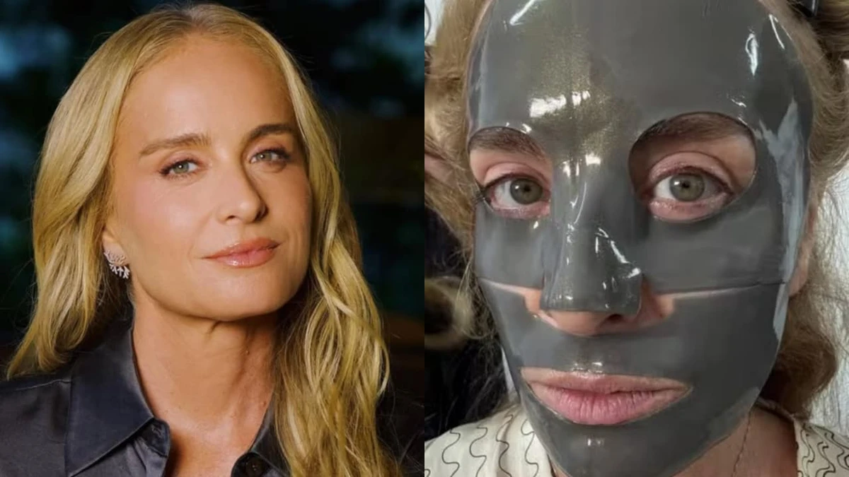 Angélica aposta em máscara facial tecnológica para rejuvenescer a pele