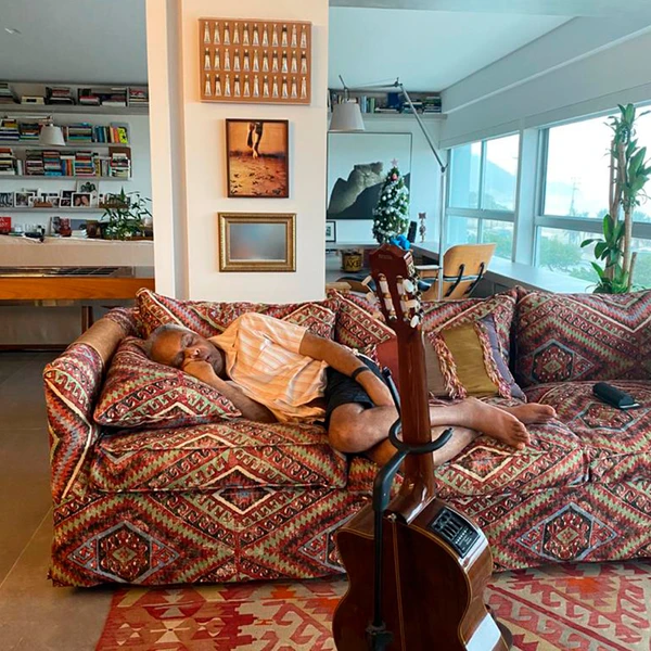 Apartamento de Gilberto Gil em Copacabana por Reprodução/Instagram