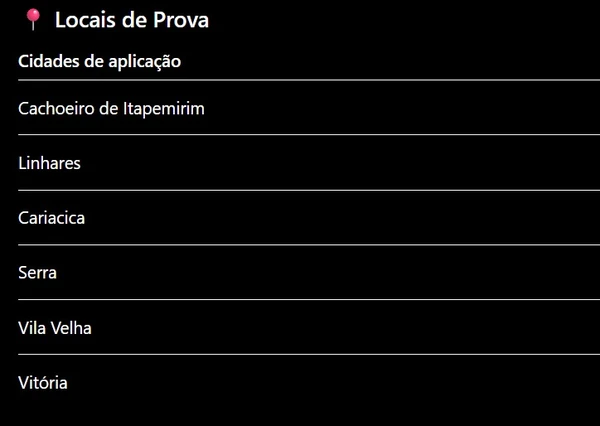 Detalhes do edital da PC-ES por Captura de tela, com auxílio de IA 