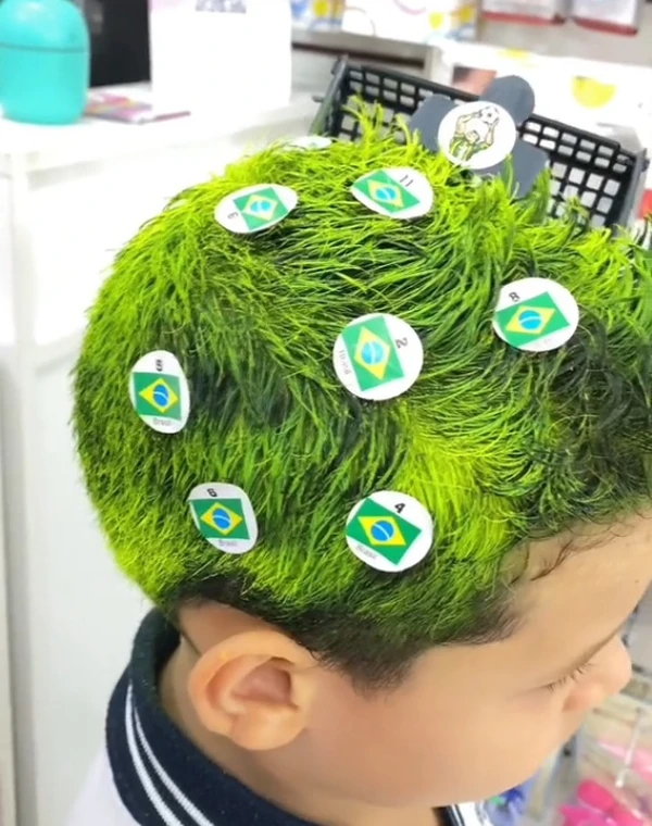 Ideias de cabelo maluco para meninos por Reprodução