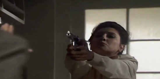 Trechos da cena em que Odete Roitman é assassinada por REprodução/TV Globo