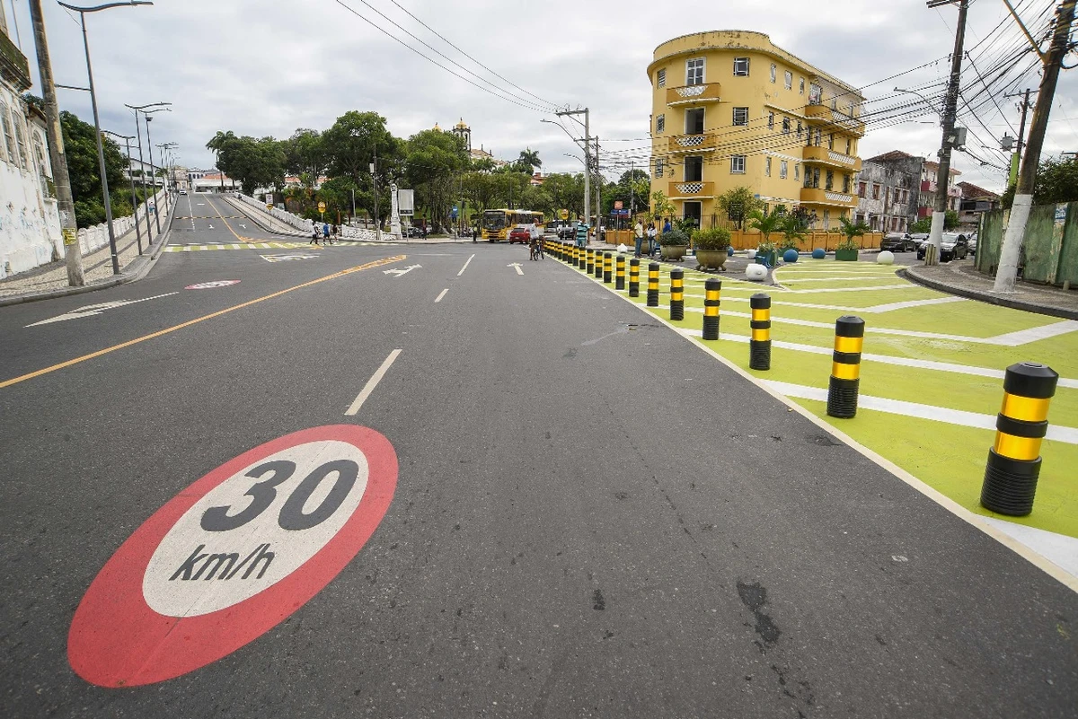 Zona 30, no bairro do Bonfim por Ascom/Transalvador