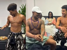 Imagem - 'O baiano tem o molho': Lucas Leto aprende 'batedeira' com Kannalha e vídeo viraliza