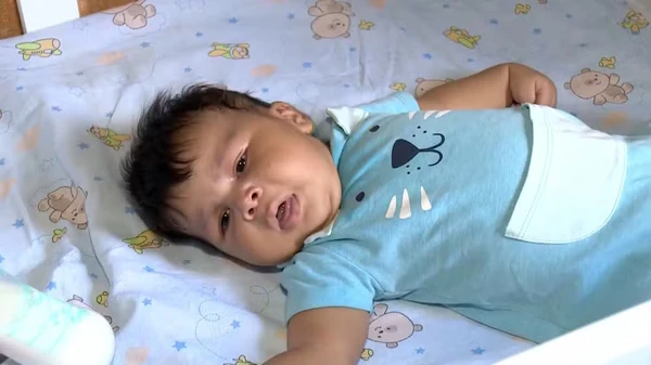 Alderico é o nono filho de Ariane Borges por Reprodução