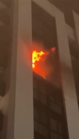 Apartamento pegou prédio por Reprodução