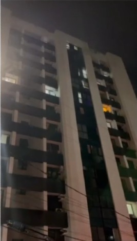 Apartamento pegou prédio por Reprodução