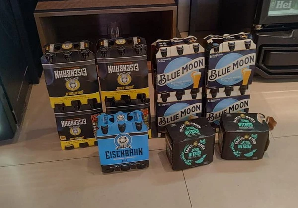Bebidas apreendidas por Divulgação