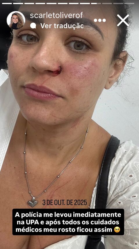 Blogueira denunciou agressão nas redes sociais por Reprodução