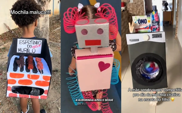 Ideias de mochila maluca