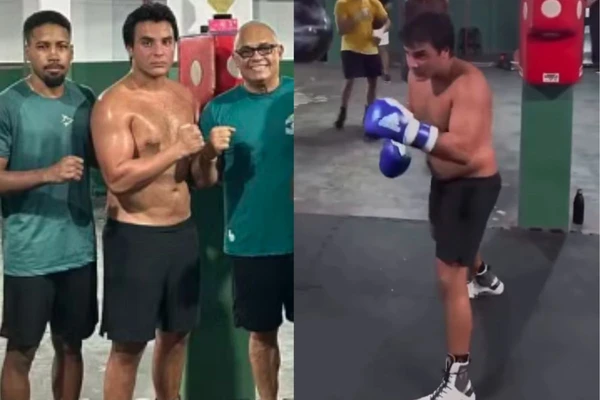 Marcelo Sangalo chamou atenção nas redes sociais com treino ao lado de Popó