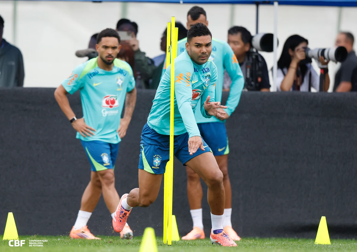 Seleção treinando em preparação para encarar a Coreia do Sul  por Rafael Ribeiro/CBF