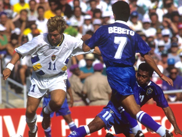 Tomas Brolin contra o Brasil