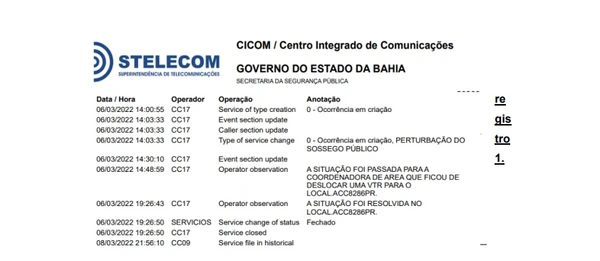 Versão de PMs é contestada pela STELECOM por Reprodução