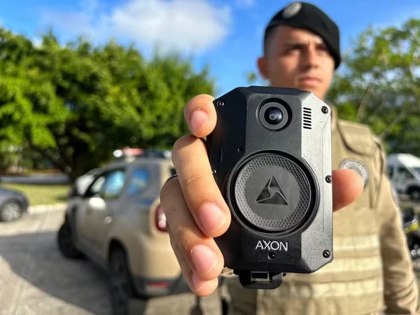 Câmeras corporais de policiais na Bahia por Reprodução