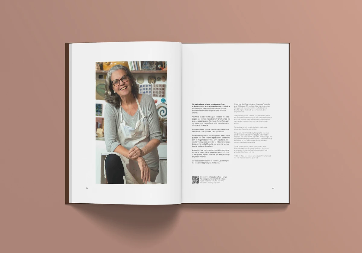 O livro mergulha na poética, nos processos e nas memórias que atravessam a obra da ceramista por Marta Suzi/Divulgação