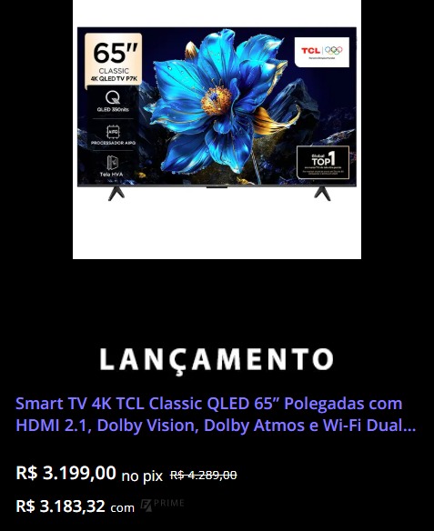 Confira principais lançamentos e ofertas das lojas  por Captura de tela