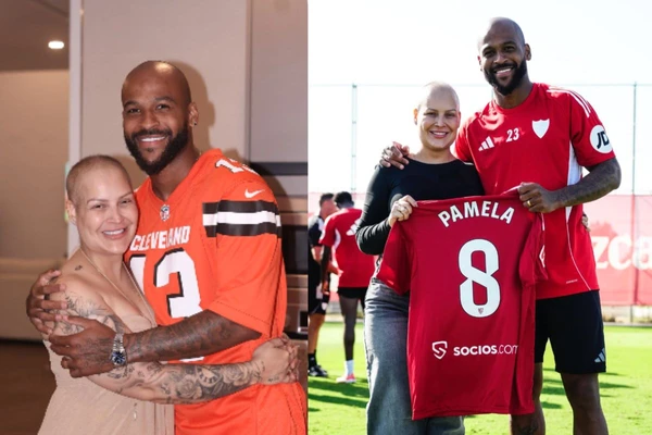 Esposa do jogador ainda fi homen