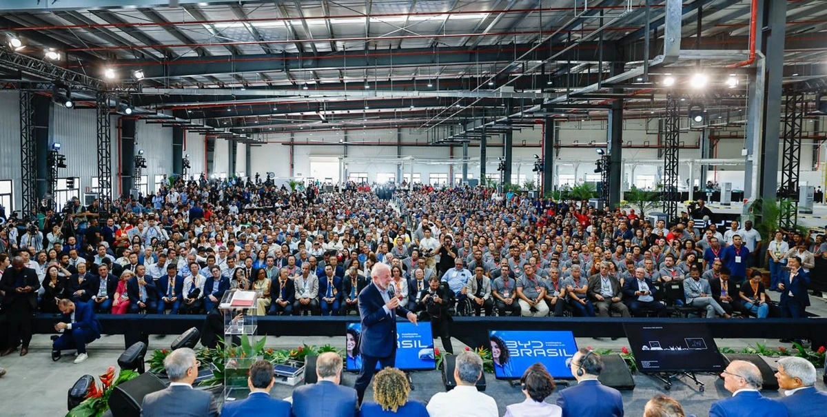 Inauguração da fábrica da BYD em Camaçari por Ricardo Stukert/PR